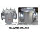 Bulk seawater pump inlet sea water filter / ice machine seawater pump inlet seawater filter AS400 CB/T497-1994