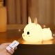USB Powered 1200mAh Silicone Night Light , Cute Silicone Lamp Portable Rechargeable
