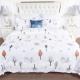 Woven Comforter Bedding Set Print Bed Sheet Hotel Linen Customized Colors