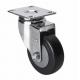 75mm Diameter Single Ball Bearing Plate Swivel PU Caster 3713-67 with Smooth Movement