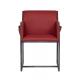 Industrial Wood Back Leather Leisure Chair Old Finish Iron Legs Real Leather Cushion