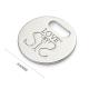 Handbag Hardware Customized Metal Labels and Tags with Round Hanging Design