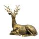 Park Bronze Deer Statue Decorative Metal Sculpture Large Bronze Stag For Garden