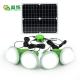 30W Solar Panel Energy System 5200mAh Home Lighting System With 4PCS LED Lamps