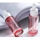 Pink Skin Care Serum PETG Plastic Flat Shoulder Dropper Bottle Custom Logo