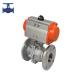 Pneumatic flanged ball valve