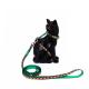 Christmas Xs Small Kitten Harness And Leash Green Red Nylon Strap