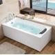 Acrylic Whirlpool Hot Tub Freestanding Massage Bathtub Rectangle Shaped