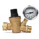 3/4 RV Lead Free Brass Water Pressure Regulator With Pressure Gauge garden using
