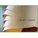 Anti - Oil And Waterproof 50G Kraft Color Paper With 10G PE For Packing Fast Food