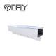 Opal Recessed Led Strip Lighting Channel 6063 T5 Aluminium Material 65mm X 55mm