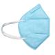 Blue White N95 Disposable Face Mask Prevent Flu Hypoallergenic Skin Friendly