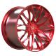 Red brushed 21inch monoblock forged wheels 1-piece aventador alloy car rims