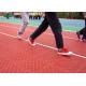 Durable Indoor Running Track Flooring , Synthetic Track Floor For Running
