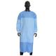 Reinforced Non Woven Blue Disposable SMS Surgical Gown Patient Gown For Hospital