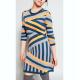 Intarsia Striped Sweater Dress 30 Extrafine Merino Wool 35 Viscose 35 Nylon Material