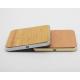 10W Qi Wireless Wooden Phone Charger Square Shape with Aluminium Alloy Base