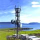 60m Greenfield Galvanized Steel Telecom Towers For Mobile Networking 5G Station