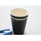 280ml Black Disposable Coffee Cups For Hot / Cold Beverages Ripple Wall