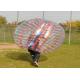 PVC / TPU Outdoor Inflatable Toys , Inflatable Body Bubble Ball Soccer