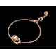 bracelet in 18 kt pink gold with amethysts and pink tourmalines
