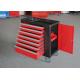 Durable 30 Lockable Tool Cabinet Red / Black / White Spcc Material