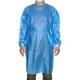 Ce Non Woven Disposable Gowns Blue Pe Coated Non Medical Waterproof