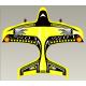 Yellow Mini 2CH EPP Beginner RC Airplanes With 3.7V 200mAh Li-poly in Yard Flyer - 9801B