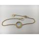 Women'S Bulgari Gold Bracelet 18K Gold With Morher Of Pearl BR857192