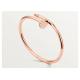 0.59ct 18K Solid Gold Jewellery Rose Gold Bangle 3.5mm wideth ODM