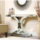 Accent Crystal Mirrored Console Table Hotel Entryway Furniture