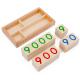 Montessori 6.5cm Wooden Matching Puzzle Numbers Card