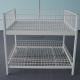Advertising Retail Display Wire Baskets Double Layers 150KG Loading Capacity