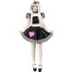 Style Female Ghost Doll Halloween Party Cosplay Costume for Stage Dancerwear in Black