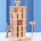 Children'S Stacked Solid Pine Wooden Building Block