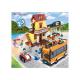 Multi Color Building Blocks Educational Toys Lego Style Bus Station 410Pcs