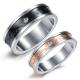 Tagor Jewelry Super Fashion 316L Stainless Steel couple Ring TYGR055