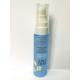 Refillable 60ml Blue PET Plastic Shampoo Shower Gel Bottle With Lotion Pump