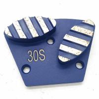 Trapezoid Metal Concrete Diamond Tools Double Oval For Grinding Machine