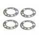 Silver Ford Wheel Parts 6061 T6 , Anodized Universal Wheel Spacers 6 Mm Thickness