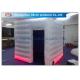 Colored Customized Inflatable Led Photo Booth Enclosure Rental With Internal Blower