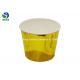 Golden Double Wall Disposable Paper Soup Bowls 32oz Custom Printed Hot Food Use