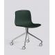 Modern Conference Plastic Office Chair With Casters Custom Colors Comfortable Design