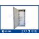 Single Wall SGCC Windproof Outdoor Rack Cabinet Galvanized Steel Front Back Door