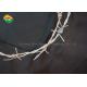 Spacing 4'' Compound Wall Barbed Wire anti rust For Protection