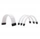 Arc Extension cable kits ATX 24pin*2 4+4Pin EPS*1 pcie 8pin (6pin 2pin)PCIE*2 Sleeved Power Supply Extension Cable white
