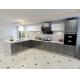 Environmental Friendly Particle Board Kitchen Cabinets With Artificial Stone Countertops