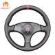 Custom Fit Red Suede Steering Wheel Cover for Honda Integra Type R 1994-2001 Hand Sewing