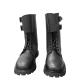 Autumn Men's Black Cowhide Leather Boots with Rubber Outsole Shoe heel height About 3CM