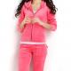 Customized hot sale brand quality solid color velour tracksuit sports wear women sweatsuit